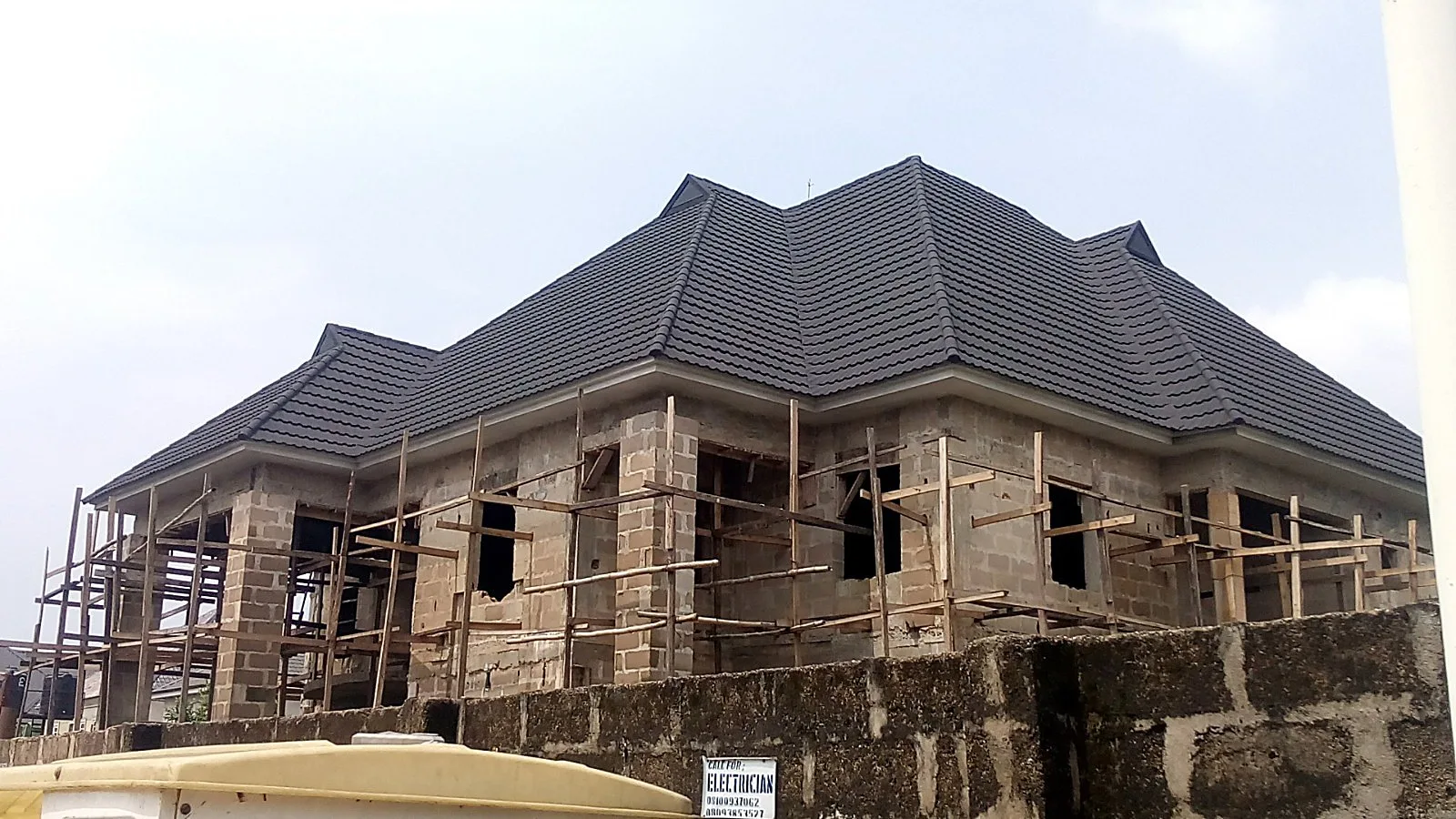 Tile roof installation, duplex project